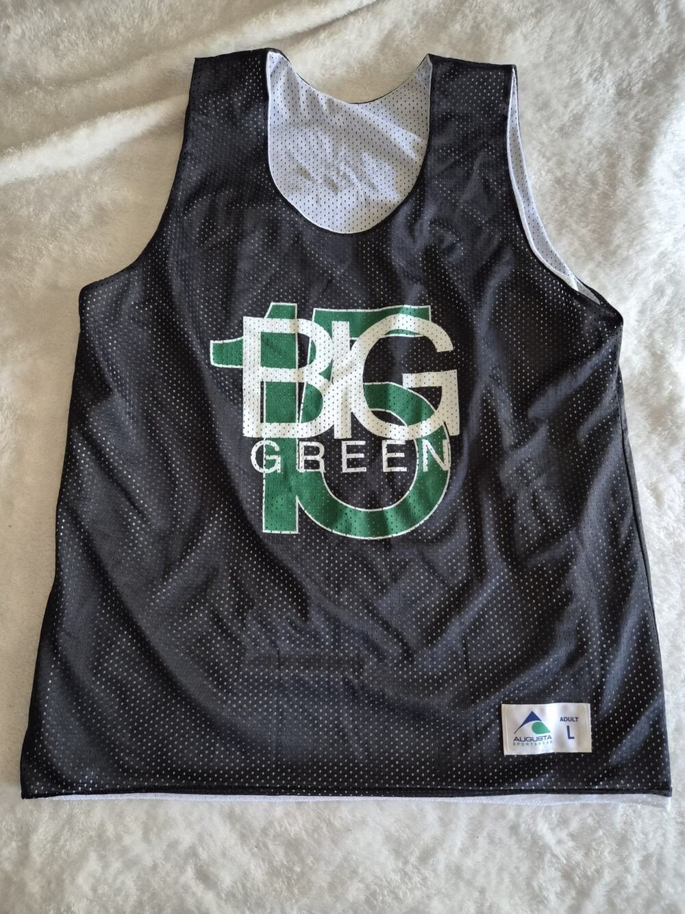 Size Large Big Green 15 Reversible Basketball Jersey Augusta Sportswear